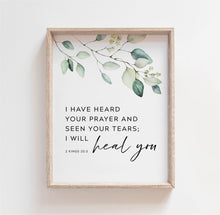 Load image into Gallery viewer, 2 Kings 20:5 I Will Heal You Printables, Greenery Scripture
