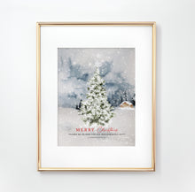 Load image into Gallery viewer, 2 Corinthians 9:15 Christmas Tree Art Print, Christmas Scripture

