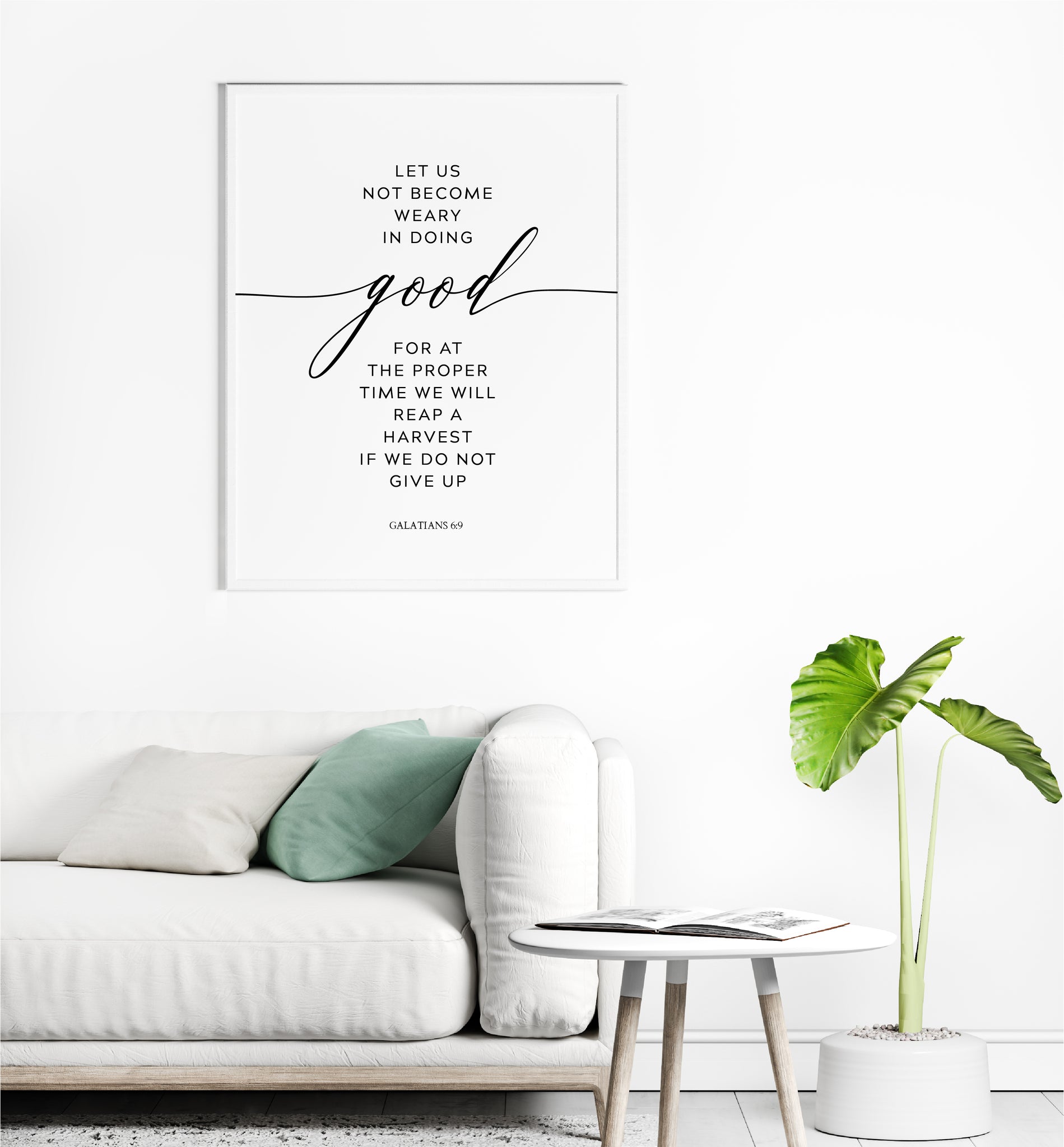 Art Print for Galatians 6:9 by Dwell on Sunday School Zone