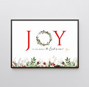 Joy To The World Printables, Christmas Card Download