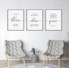 Load image into Gallery viewer, Numbers 6:24-26 The Lord Bless You Printables, Modern Scripture
