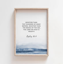 Load image into Gallery viewer, Psalm 93 bible verse print
