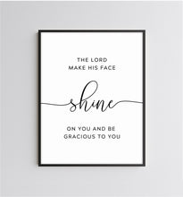 Load image into Gallery viewer, Numbers 6:24-26 The Lord Bless You Printables, Modern Scripture
