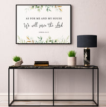 Load image into Gallery viewer, Joshua 24:15 Serve the Lord Printables, Wedding Greenery Scripture
