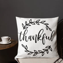 Load image into Gallery viewer, Thankful Premium Linen Style Pillow
