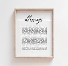 Load image into Gallery viewer, Deuteronomy 28:1-14 Blessings Set of 2 Printables, Modern Scripture

