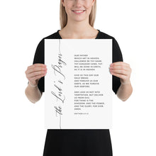 Load image into Gallery viewer, The Lord&#39;s Prayer Matthew 6:9-13 Art Print, Modern Scripture
