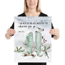 Load image into Gallery viewer, Genesis 28:15 Wherever You Go Art Print, Scripture Colors In Nature
