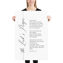 Load image into Gallery viewer, The Lord&#39;s Prayer Matthew 6:9-13 Art Print, Modern Scripture
