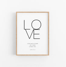 Load image into Gallery viewer, Faith Hope Love a Set of 3 Minimalist Printables, Modern Scripture
