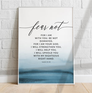 Isaiah 41:10 Fear Not Printables, Scripture Colors In Nature