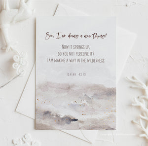Isaiah 43:19 Doing A New Thing Printables, Scripture Colors In Nature