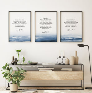 Isaiah 41:10 Fear Not Set of 3 Printables, Scripture Colors In Nature