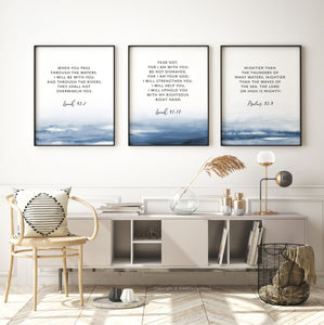 Isaiah 41:10 Fear Not Set of 3 Printables, Scripture Colors In Nature