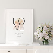 Load image into Gallery viewer, John 15:12 Love Each Other Minimalist Printables, Scripture Colors In Nature
