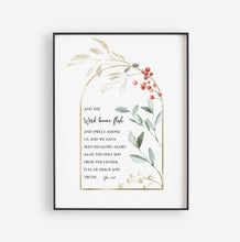 Load image into Gallery viewer, John 1:14 The Word Became Flesh Printables, Christmas Scripture
