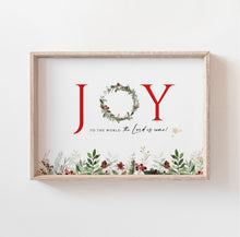 Load image into Gallery viewer, Joy To The World Printables, Christmas Card Download
