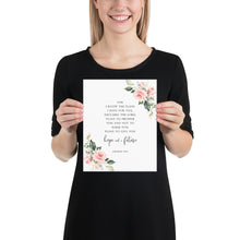 Load image into Gallery viewer, Jeremiah 29:11 Hope And A Future Mailed Print, Floral Scripture

