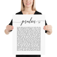Load image into Gallery viewer, Psalm 91 My Refuge My Fortress Art Print, Modern Scripture
