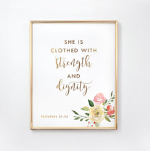 Load image into Gallery viewer, Psalm 139:14 Set of 3 Nursery Printables, Floral Scripture
