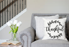 Load image into Gallery viewer, Thankful Premium Linen Style Pillow
