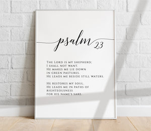 Psalm 23 Set of 2 Printables, Modern Scripture