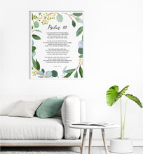 Load image into Gallery viewer, Psalm 121 I Lift Up My Eyes Printables, Greenery Scripture
