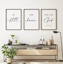 Load image into Gallery viewer, Psalm 46:10 Be Still Set of 3 Printables, Modern Scripture
